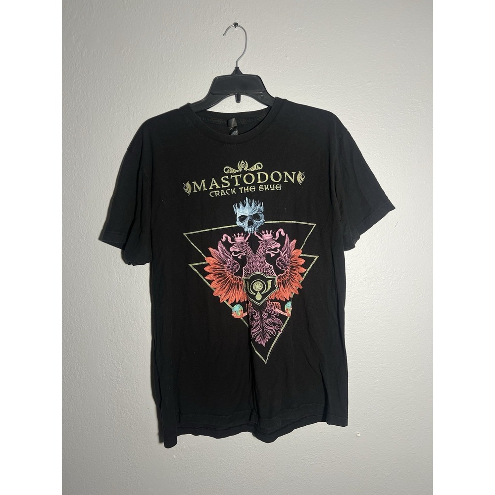 Mastodon Crack The Skye Tour 2019 T Shirt Mens L Black Metal Band Tee